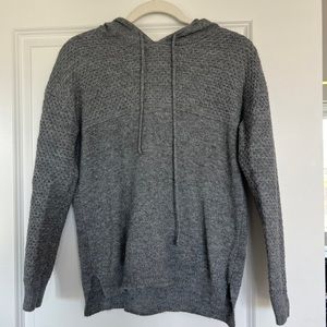 Aqua brand grey sweater. hooded